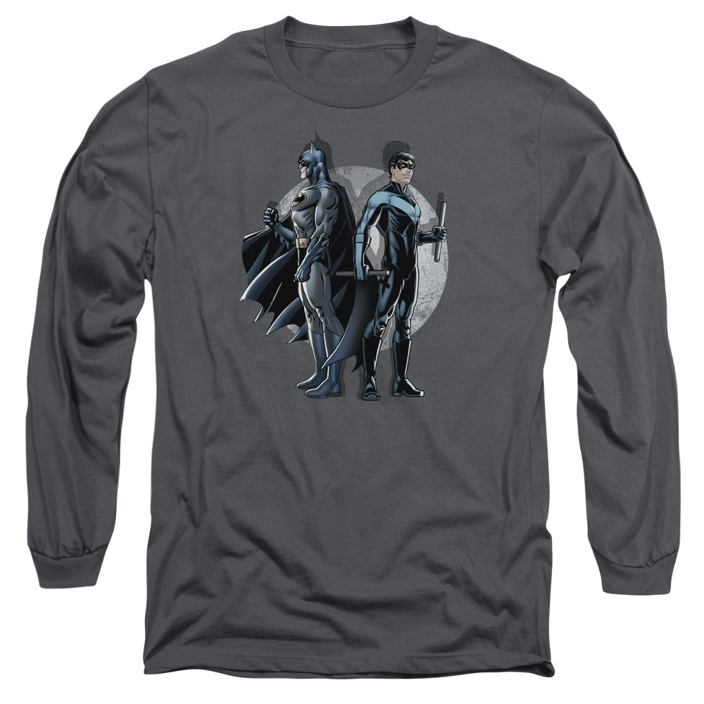 Batman Comics Spotlight Men's 18/1 Cotton Long-Sleeve T-Shirt