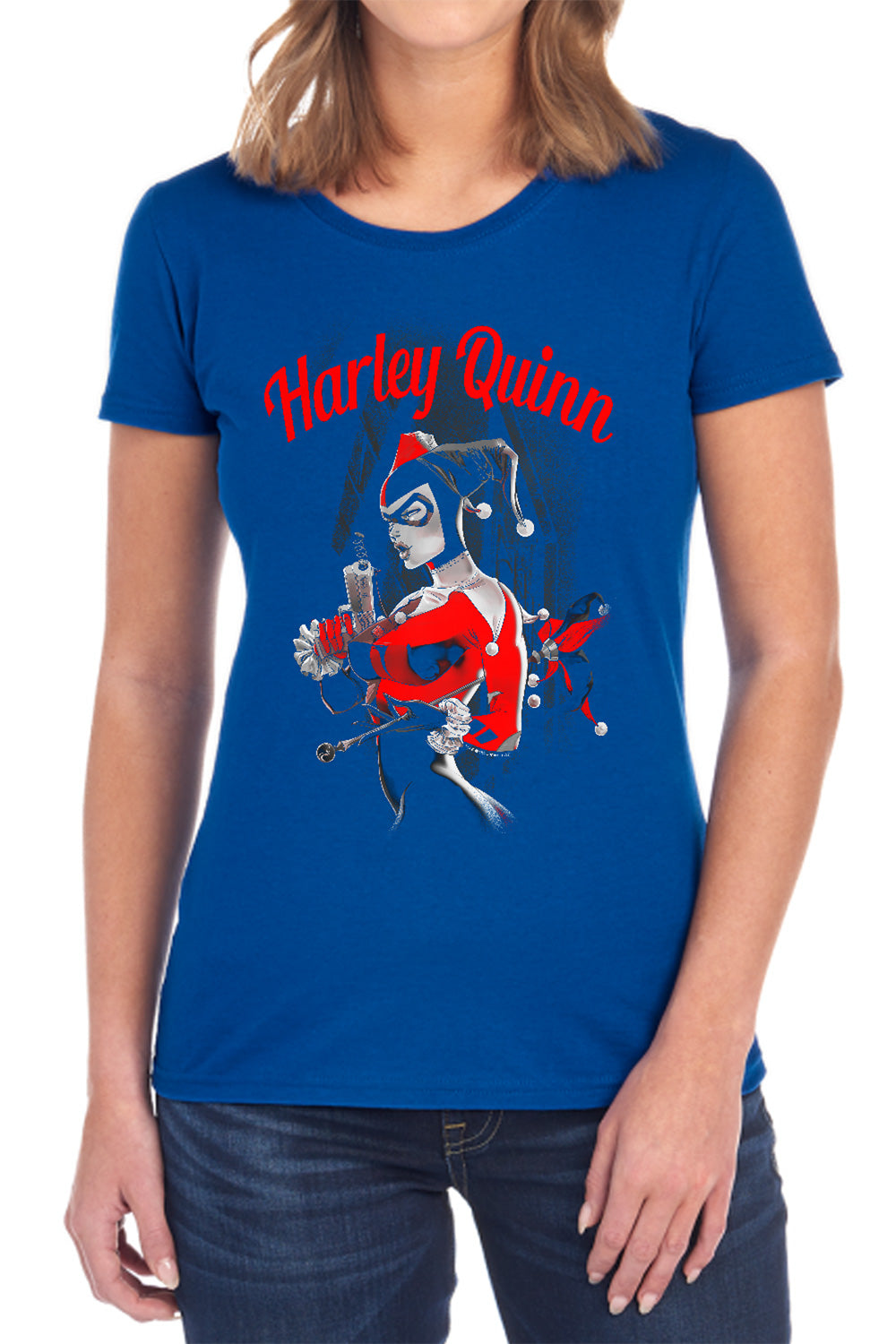 Batman Comics Spring Gun Women's 18/1 Cotton Short-Sleeve T-Shirt
