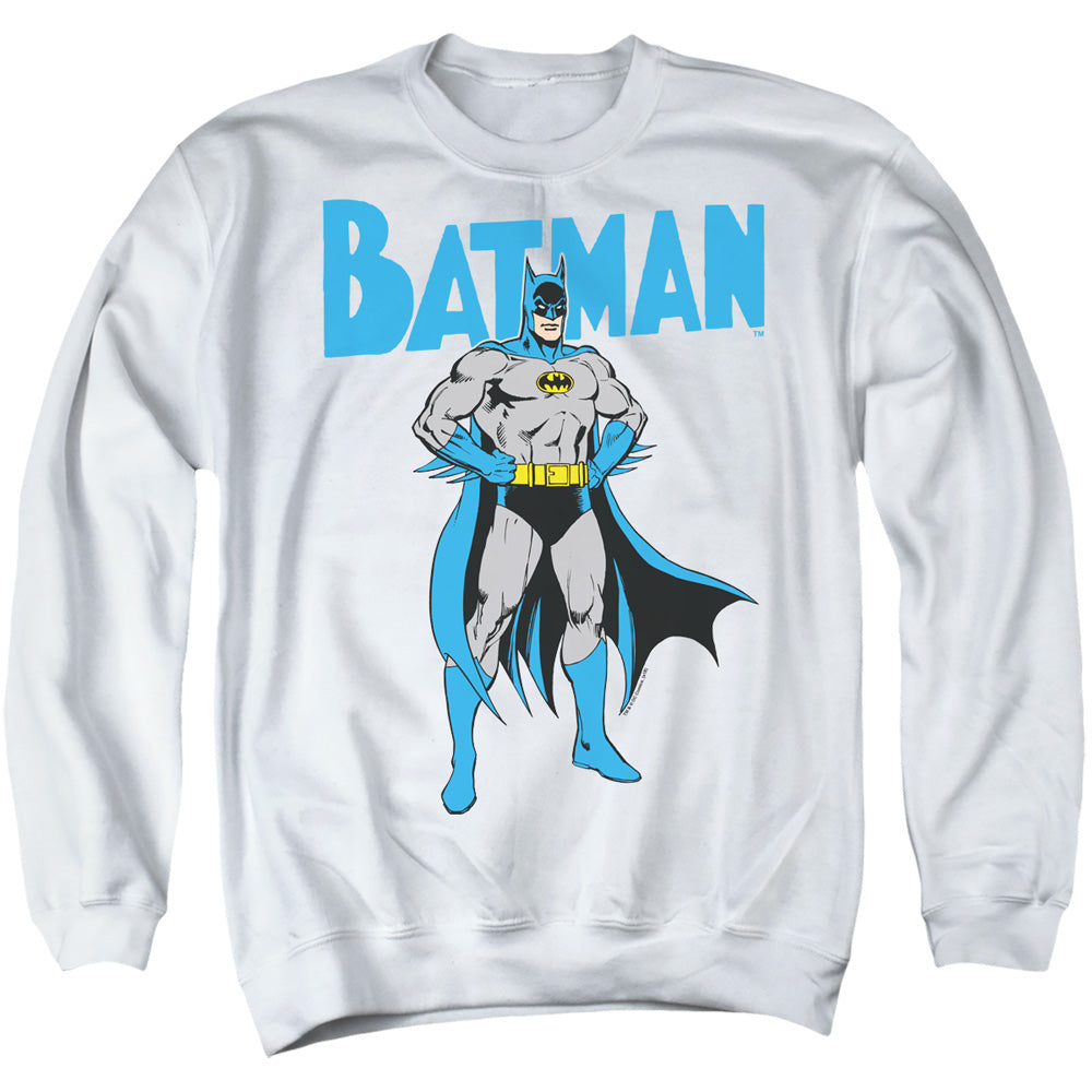 Batman Comics Stance Men's Crewneck 50 50 Poly Long-Sleeve T-Shirt