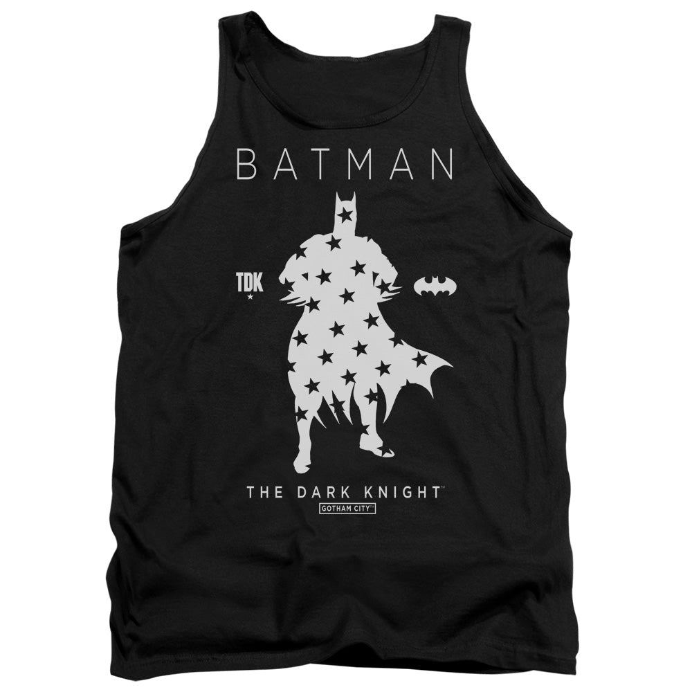 Batman Comics Star Silhouette Men's 18/1 Cotton Tank Top