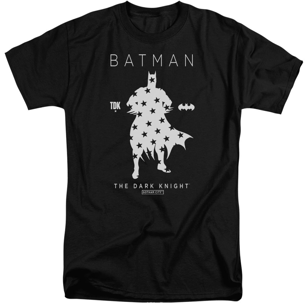 Batman Comics Star Silhouette Men's 18/1 Tall Cotton Short-Sleeve T-Shirt