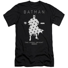 Batman Comics Star Silhouette Men's Ultra-Soft 30/1 Cotton Slim Short-Sleeve T-Shirt