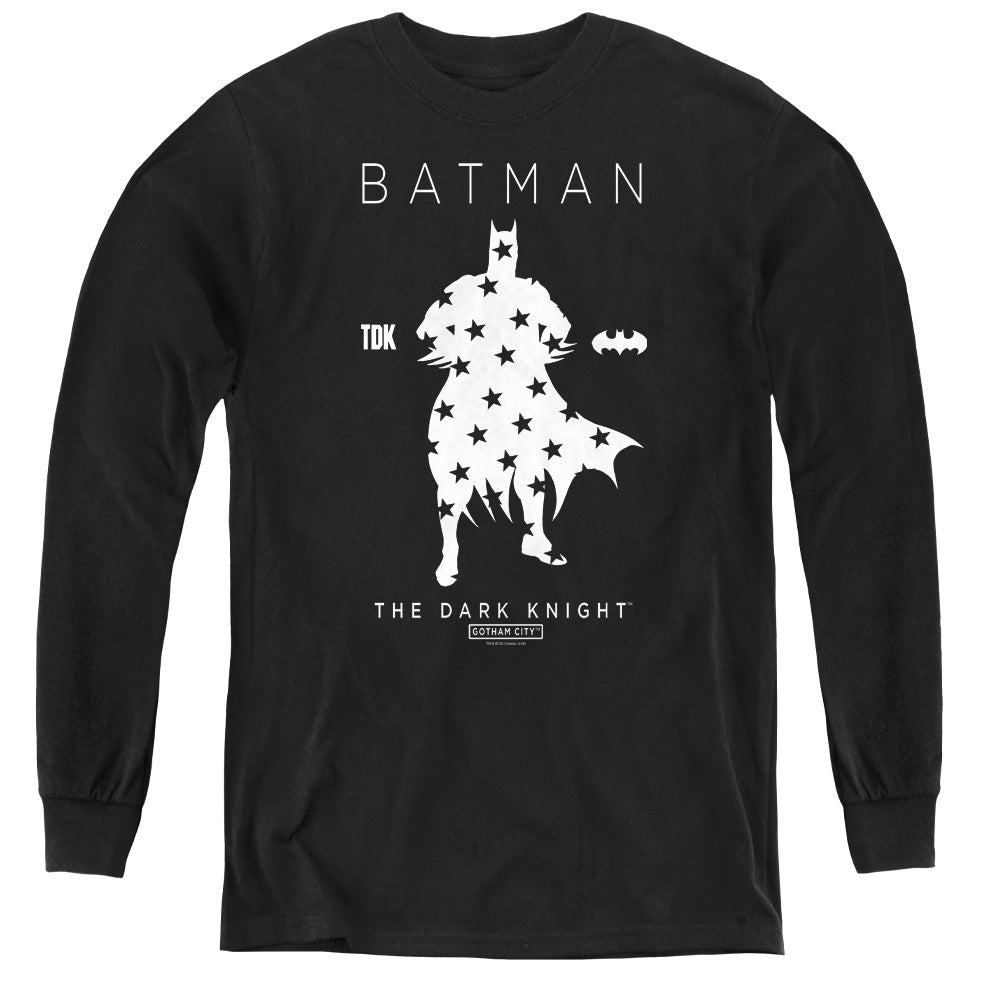 Batman Comics Star Silhouette Youth Long-Sleeve T-Shirt