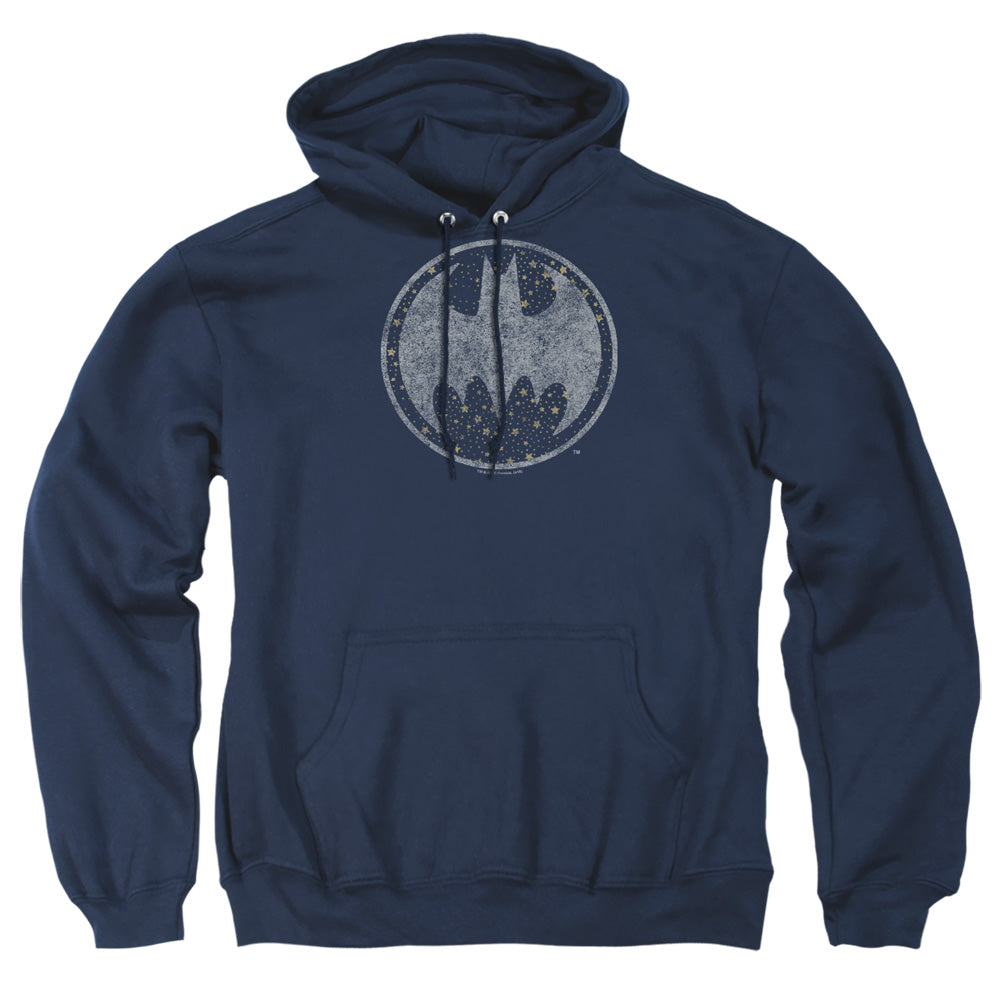 Batman Comics Starry Night Shield Men's Pull-Over 75 25 Poly Hoodie