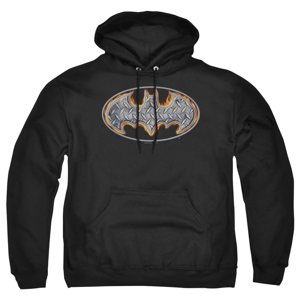 Batman Comics Steel Fire Shield Men's Pull-Over 75 25 Poly Hoodie