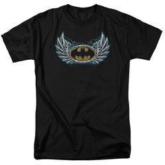 Batman Comics Steel Wings Logo Men's 18/1 Cotton Short-Sleeve T-Shirt