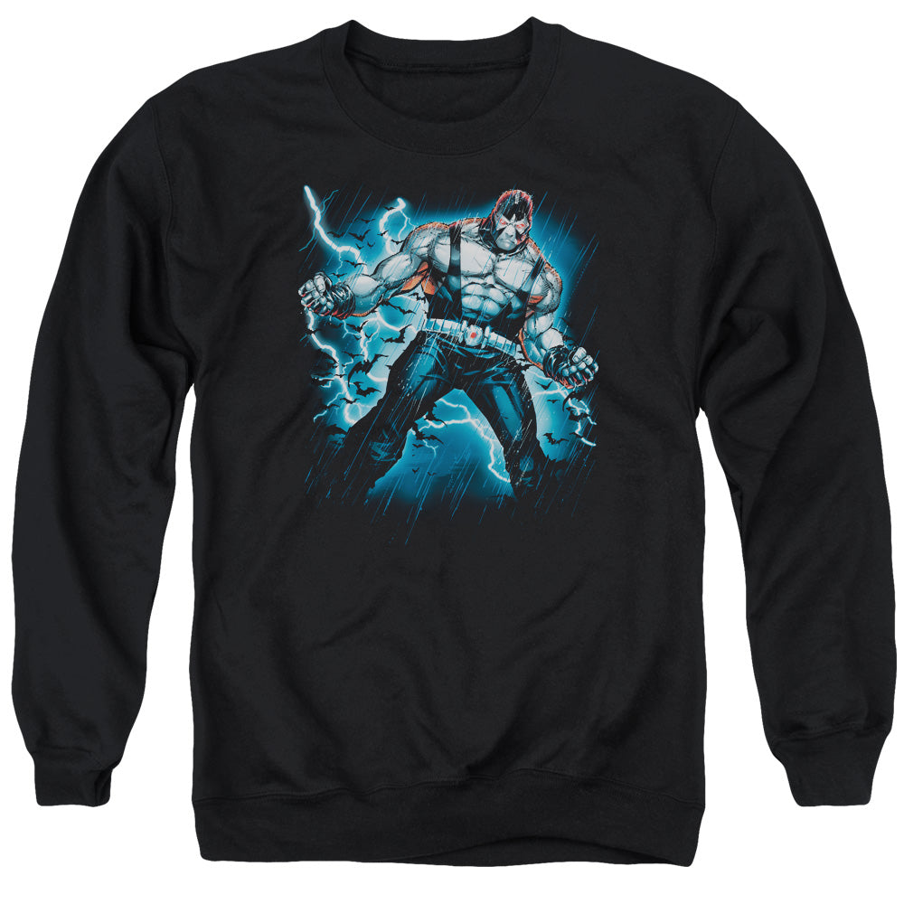 Batman Comics Stormy Bane Men's Crewneck 50 50 Poly Long-Sleeve T-Shirt