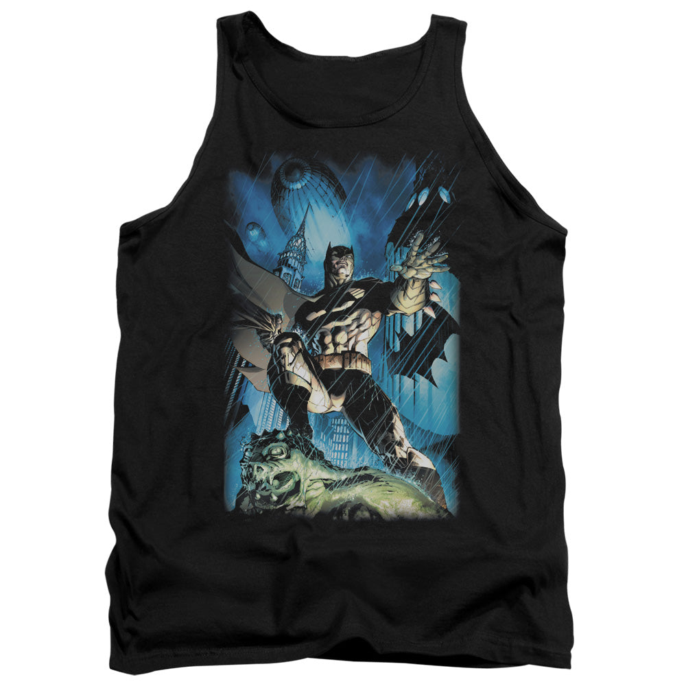 Batman Comics Stormy Dark Knight Men's 18/1 Cotton Tank Top