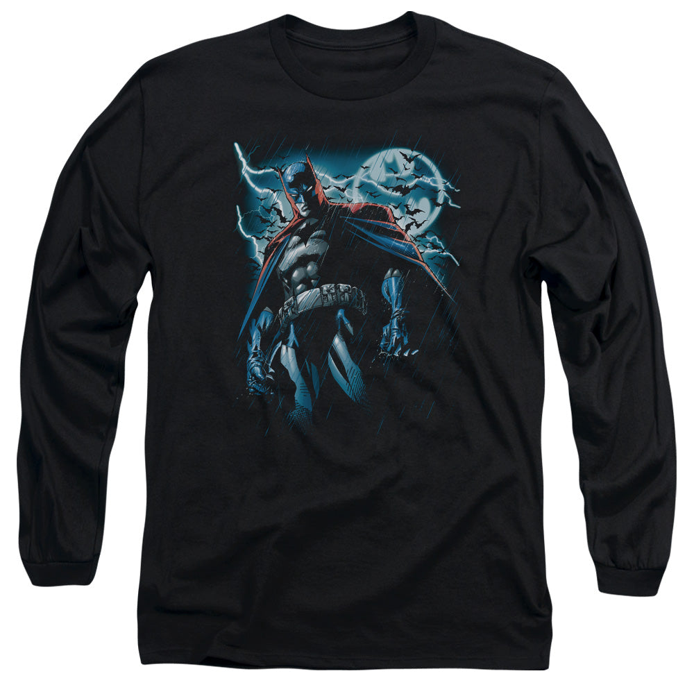 Batman Comics Stormy Knight Men's 18/1 Cotton Long-Sleeve T-Shirt
