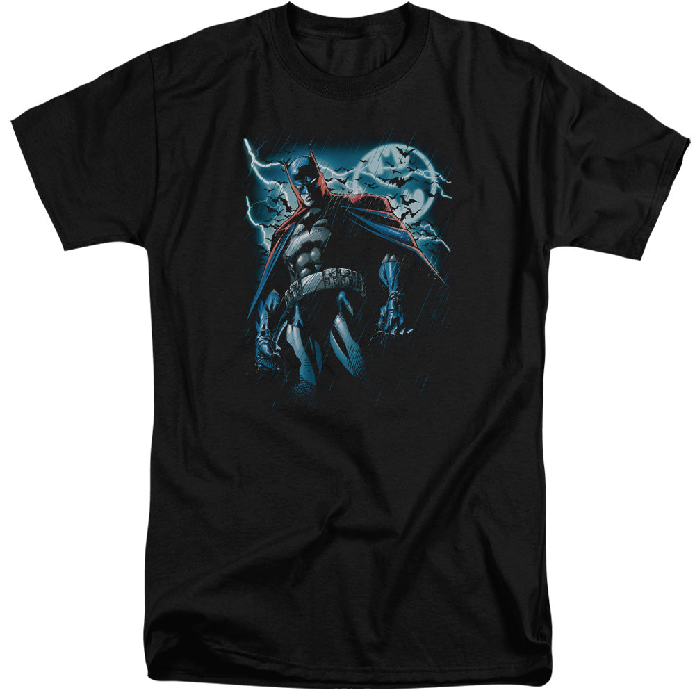 Batman Comics Stormy Knight Men's 18/1 Tall Cotton Short-Sleeve T-Shirt