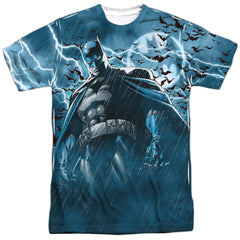 Batman Comics Stormy Knight Men's Regular Fit Polyester Short-Sleeve T-Shirt