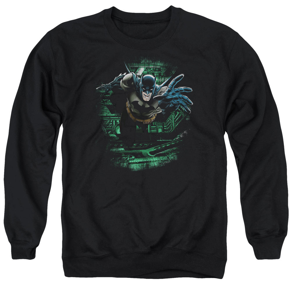 Batman Comics Surprise Men's Crewneck 50 50 Poly Long-Sleeve T-Shirt