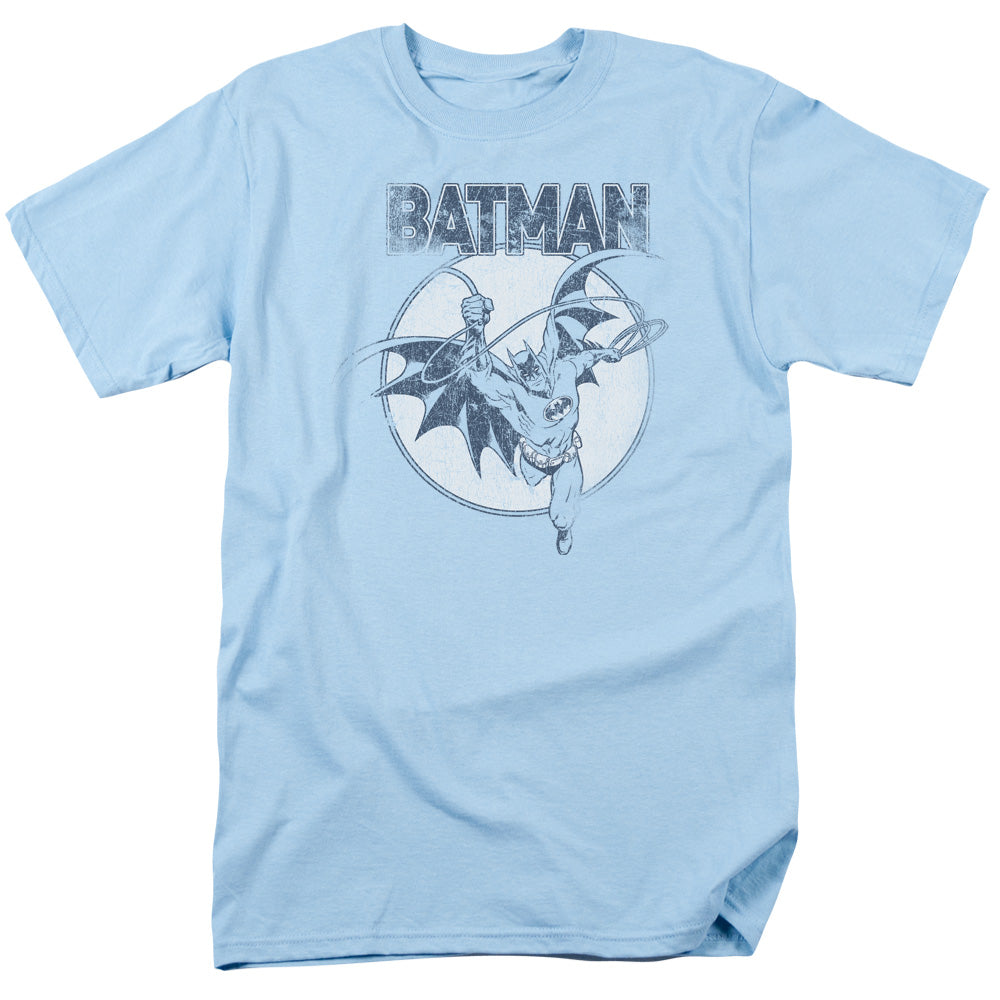 Batman Comics Swinging Bat Men's 18/1 Cotton Short-Sleeve T-Shirt