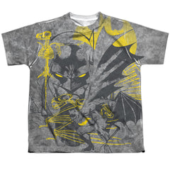 Batman Comics Symbiotic Youth Regular Fit Poly Short-Sleeve T-Shirt