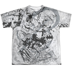 Batman Comics Tale Of The Dark Knigth Youth Regular Fit Poly Short-Sleeve T-Shirt