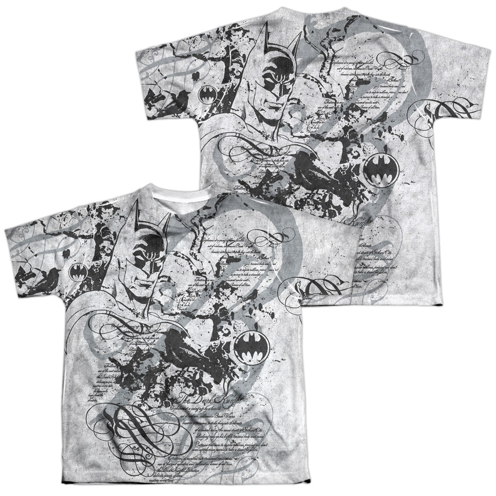 Batman Comics Tale Of The Dark Knigth Youth Regular Fit Poly Short-Sleeve T-Shirt