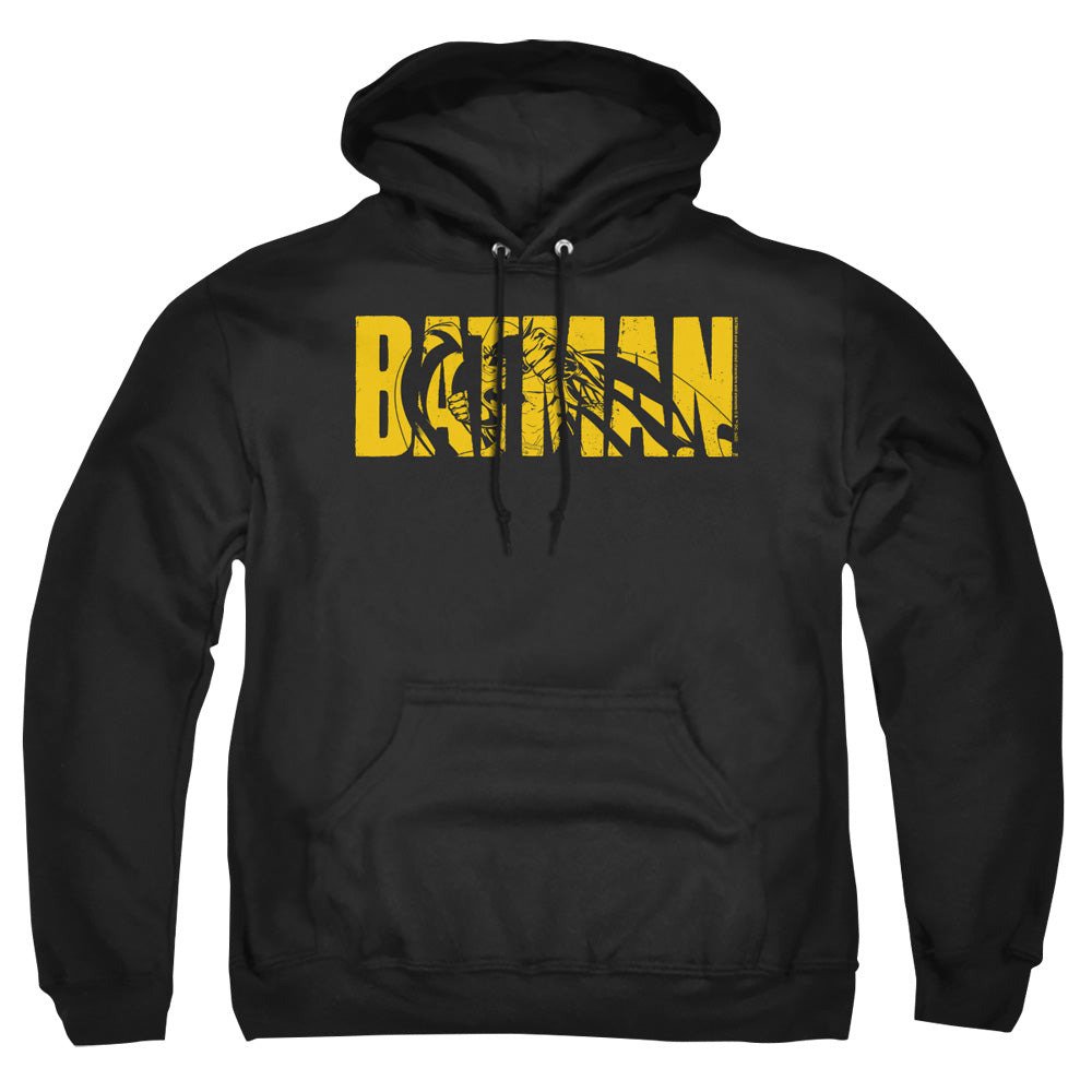 Batman Comics Text On Black Men's Pull-Over 75 25 Poly Hoodie