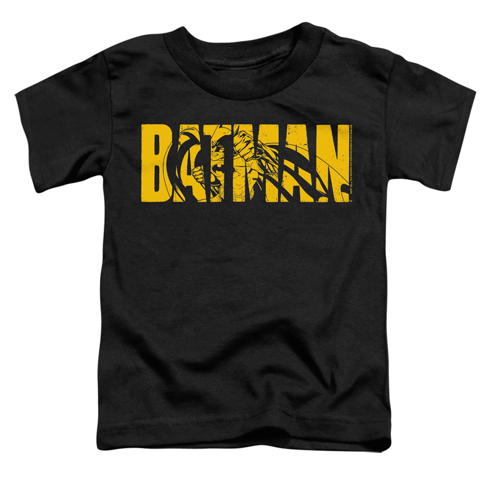 Batman Comics Text On Black Toddler 18/1 Cotton Short-Sleeve T-Shirt