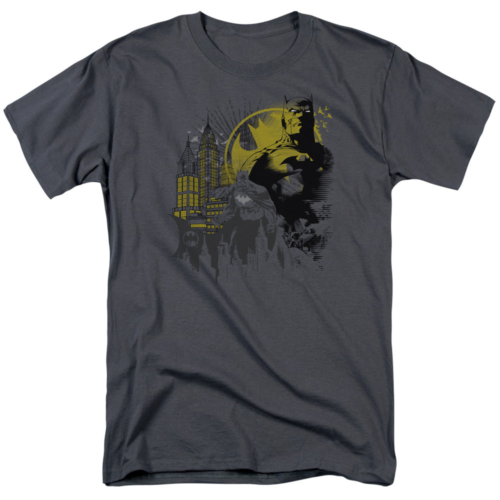 Batman Comics The Dark City Men's 18/1 Cotton Short-Sleeve T-Shirt