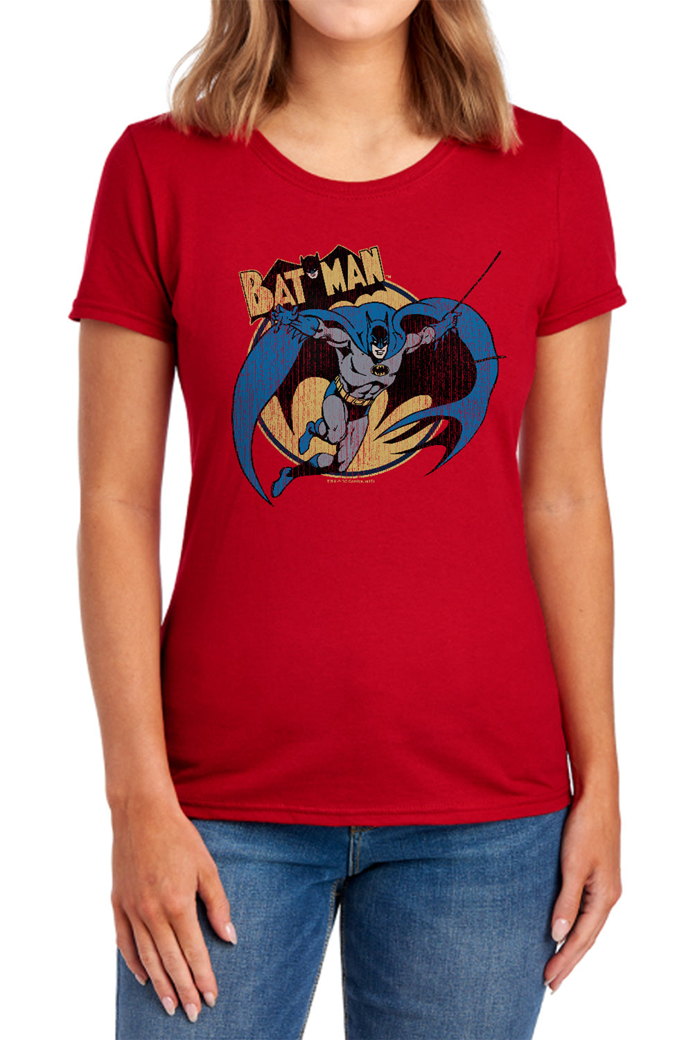 Batman Comics Through The Night Women's 18/1 Cotton Short-Sleeve T-Shirt