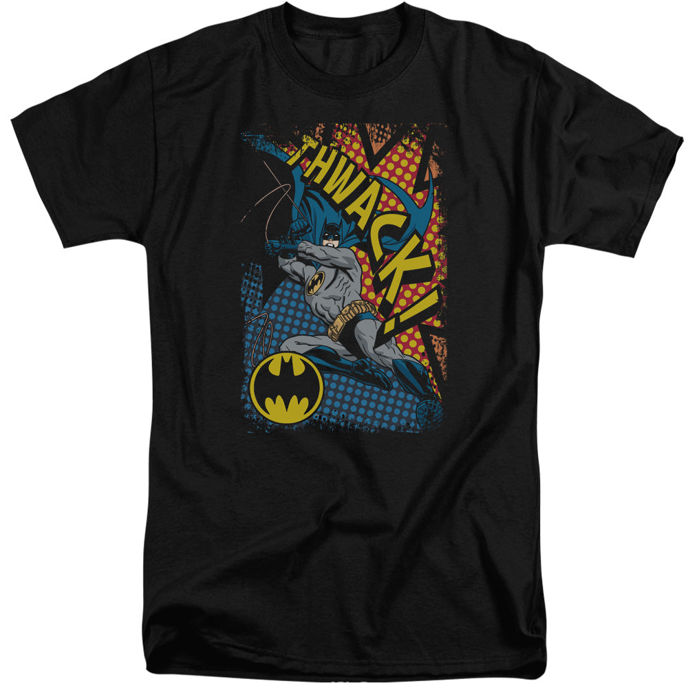 Batman Comics Thwack Men's 18/1 Tall Cotton Short-Sleeve T-Shirt