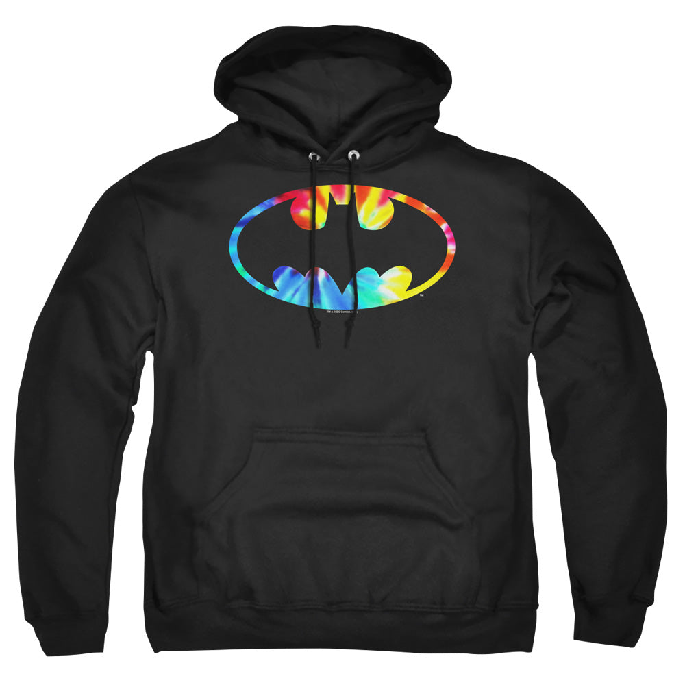 Batman Comics Tie Dye Batman Logo Men's Pull-Over 75 25 Poly Hoodie