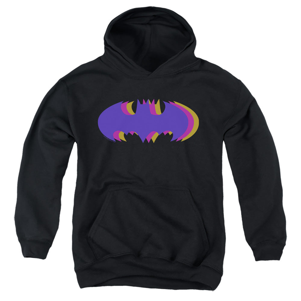 Batman Comics Tri Colored Symbol Youth Cotton Poly Pull-Over Hoodie