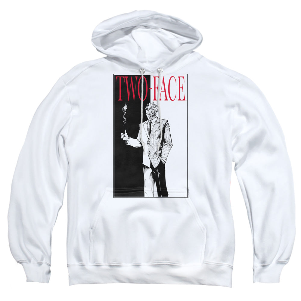 Batman Comics Two Face Men's Pull-Over 75 25 Poly Hoodie