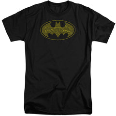 Batman Comics Type Logo Men's 18/1 Tall Cotton Short-Sleeve T-Shirt