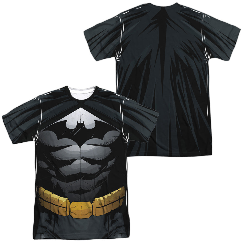 Batman Comics Uniform (Front/Back Print) Men's Regular Fit Polyester Short-Sleeve T-Shirt