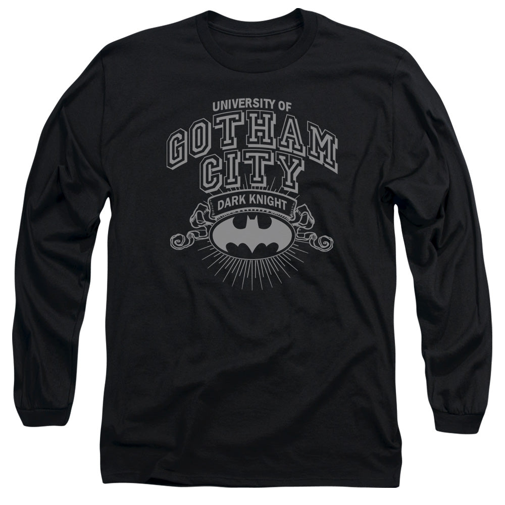 Batman Comics University Of Gotham Men's 18/1 Cotton Long-Sleeve T-Shirt