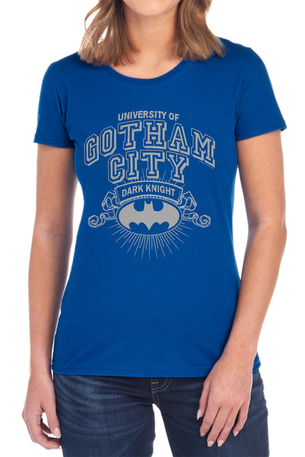 Batman Comics University Of Gotham Women's 18/1 Cotton Short-Sleeve T-Shirt