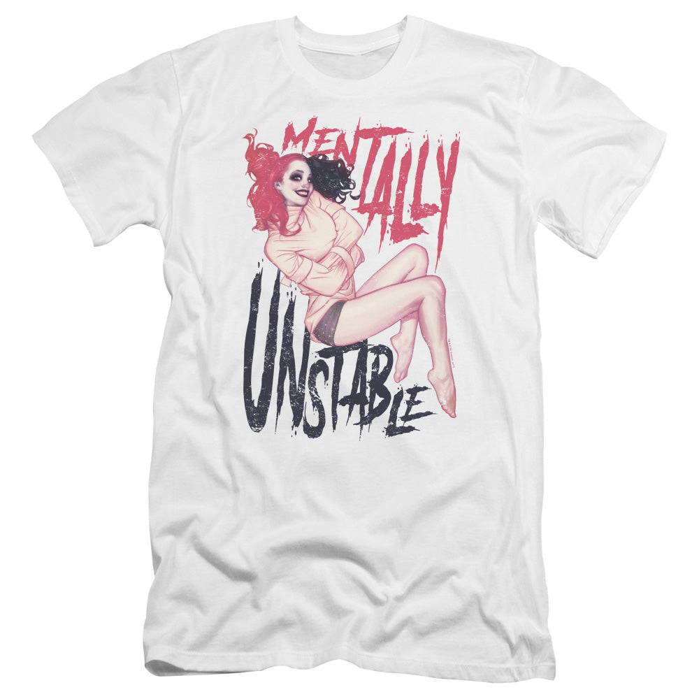 Batman Comics Unstable Men's Ultra-Soft 30/1 Cotton Slim Short-Sleeve T-Shirt