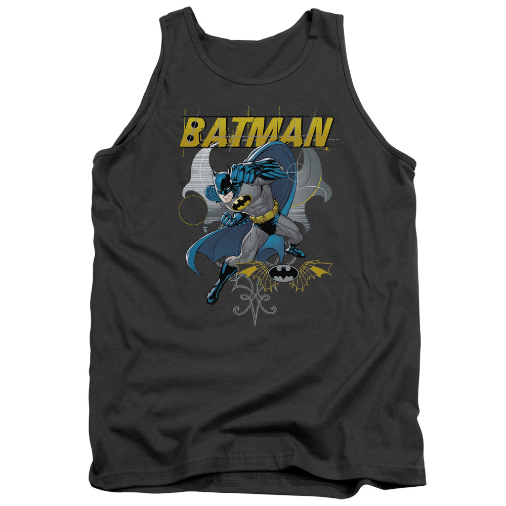 Batman Comics Urban Gothic Men's 18/1 Cotton Tank Top