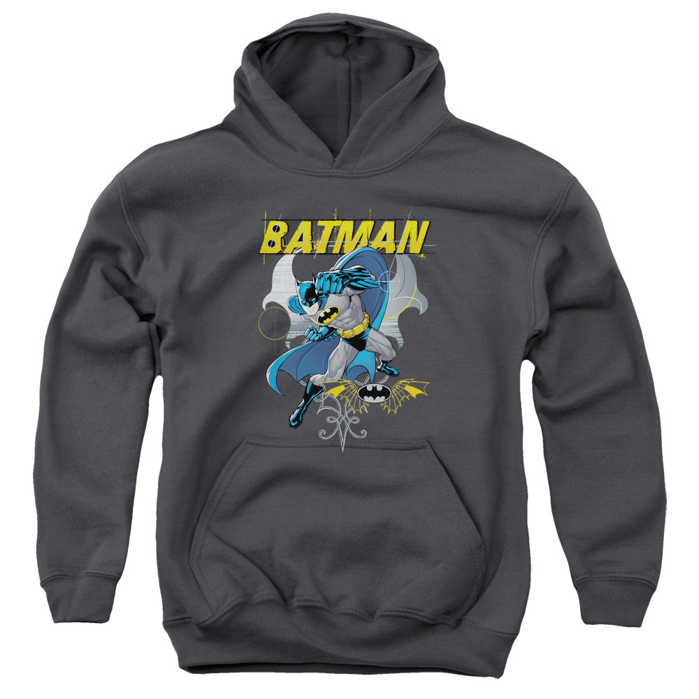 Batman Comics Urban Gothic Youth Cotton Poly Pull-Over Hoodie