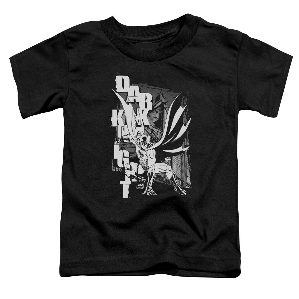 Batman Comics Vertical Letters Toddler 18/1 Cotton Short-Sleeve T-Shirt