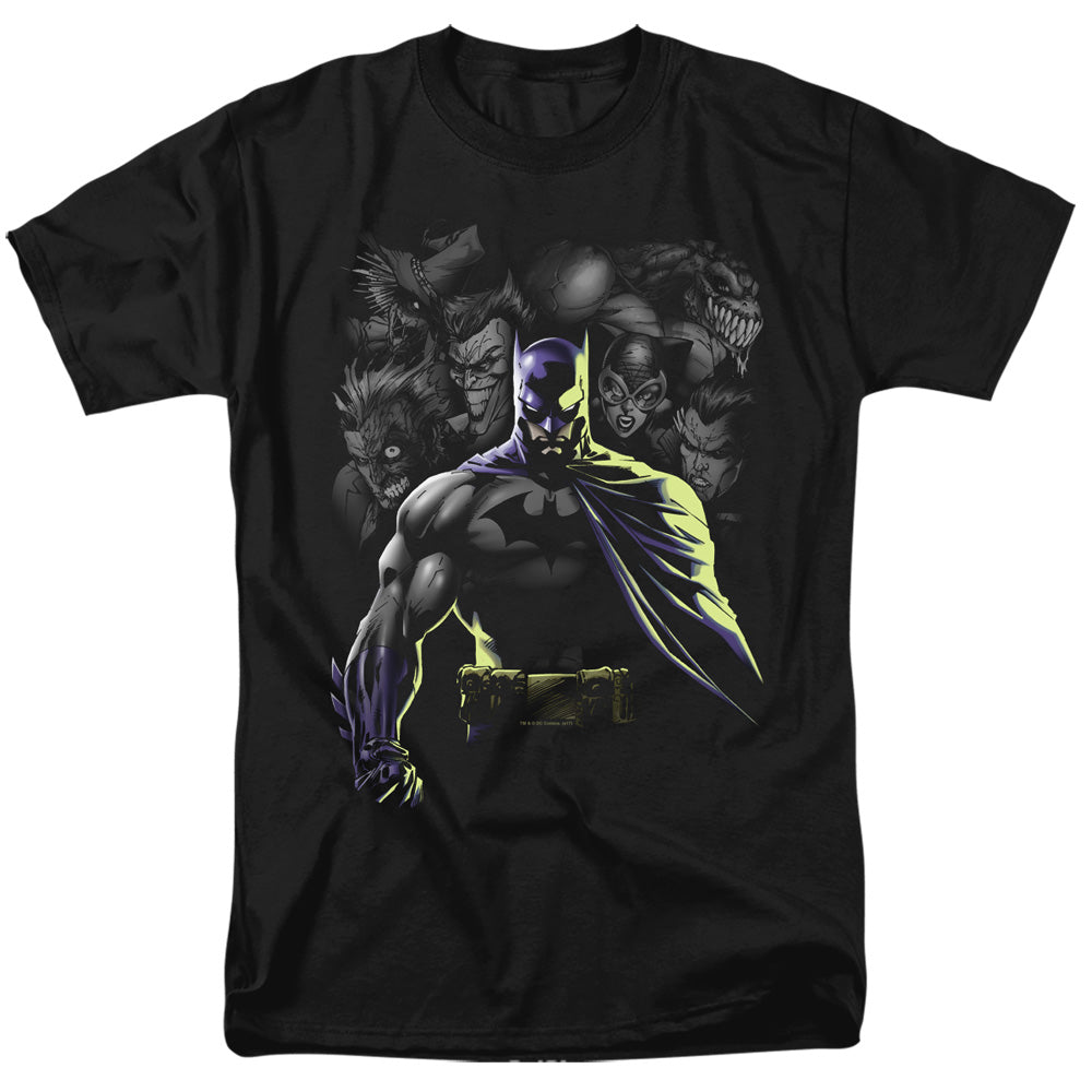 Batman Comics Villains Unleashed Men's 18/1 Cotton Short-Sleeve T-Shirt