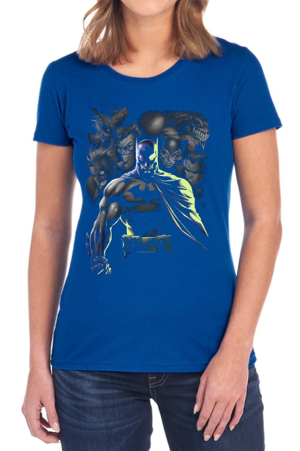 Batman Comics Villains Unleashed Women's 18/1 Cotton Short-Sleeve T-Shirt