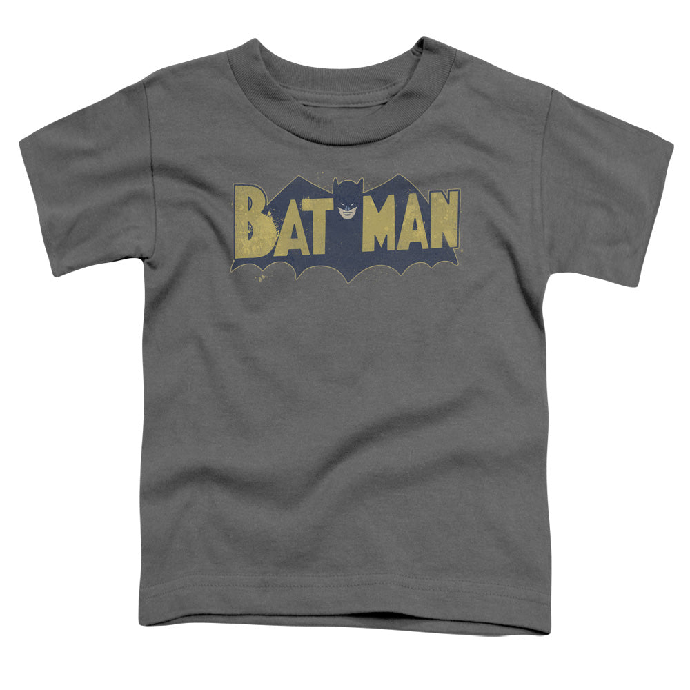 Batman Comics Vintage Logo Splatter Toddler 18/1 Cotton Short-Sleeve T-Shirt