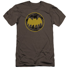 Batman Comics Vintage Symbol Collage Men's Ultra-Soft 30/1 Cotton Slim Short-Sleeve T-Shirt