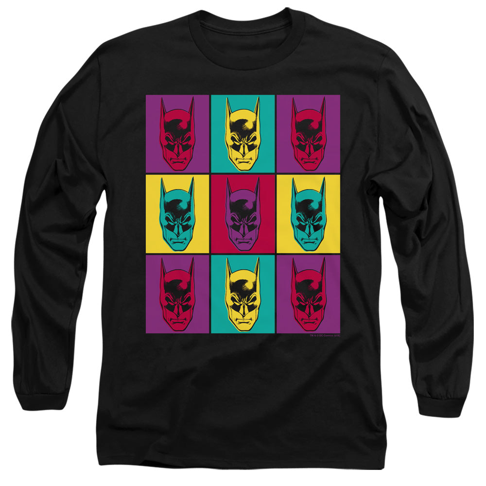 Batman Comics Warhol Batman Men's 18/1 Cotton Long-Sleeve T-Shirt