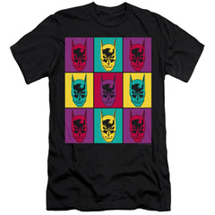 Batman Comics Warhol Batman Men's Ultra-Soft 30/1 Cotton Slim Short-Sleeve T-Shirt