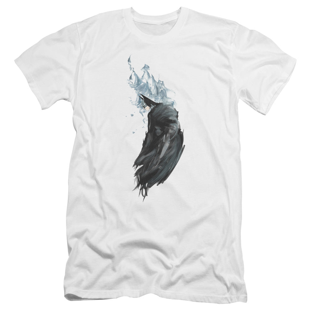 Batman Comics Wash Men's Ultra-Soft 30/1 Cotton Slim Short-Sleeve T-Shirt