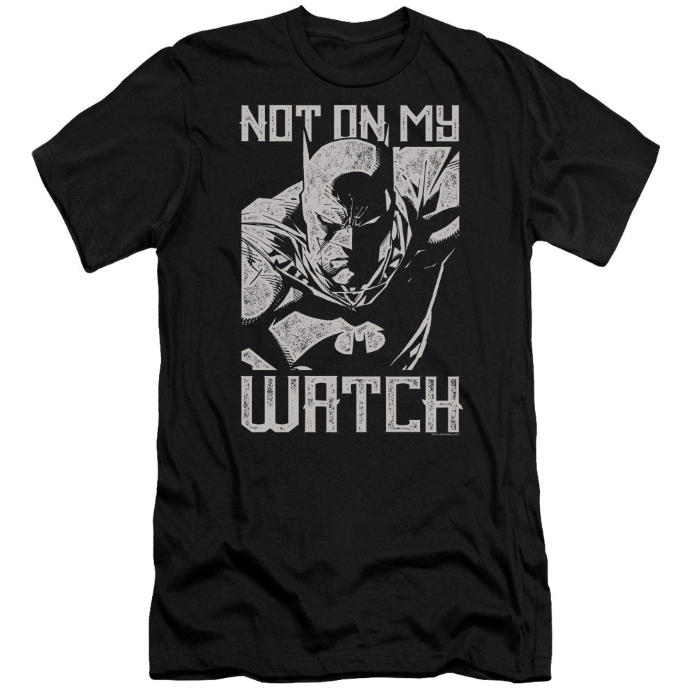 Batman Comics Watch Men's Ultra-Soft 30/1 Cotton Slim Short-Sleeve T-Shirt