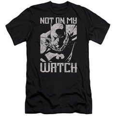 Batman Comics Watch Men's Ultra-Soft 30/1 Cotton Slim Short-Sleeve T-Shirt