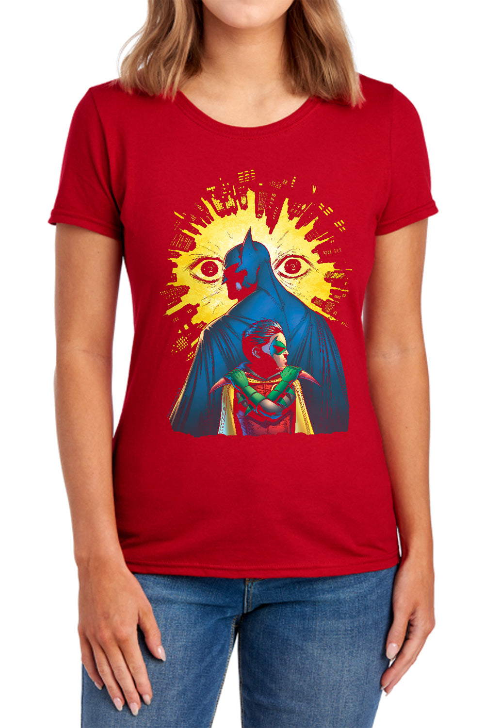 Batman Comics Watchers Women's 18/1 Cotton Short-Sleeve T-Shirt