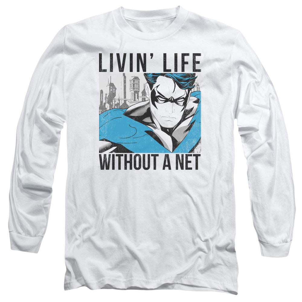Batman Comics Without A Net Men's 18/1 Cotton Long-Sleeve T-Shirt