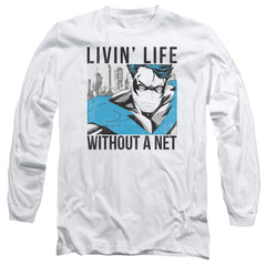 Batman Comics Without A Net Men's 18/1 Cotton Long-Sleeve T-Shirt