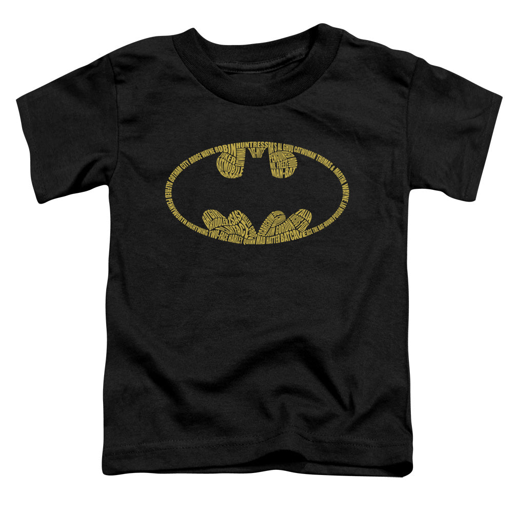 Batman Comics Word Logo Toddler 18/1 Cotton Short-Sleeve T-Shirt