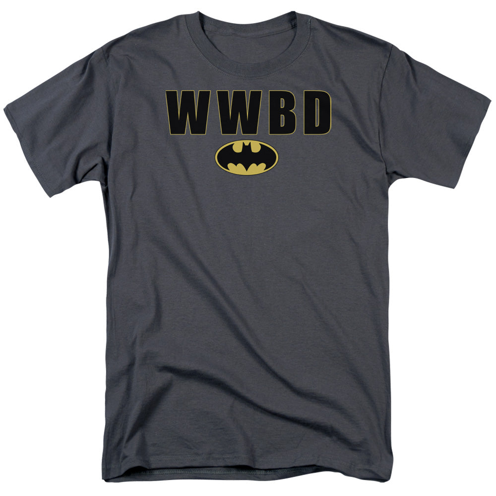 Batman Comics Wwbd Logo Men's 18/1 Cotton Short-Sleeve T-Shirt